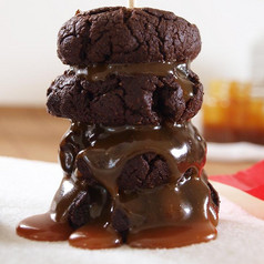 Caramel filled Chocolate Cookies