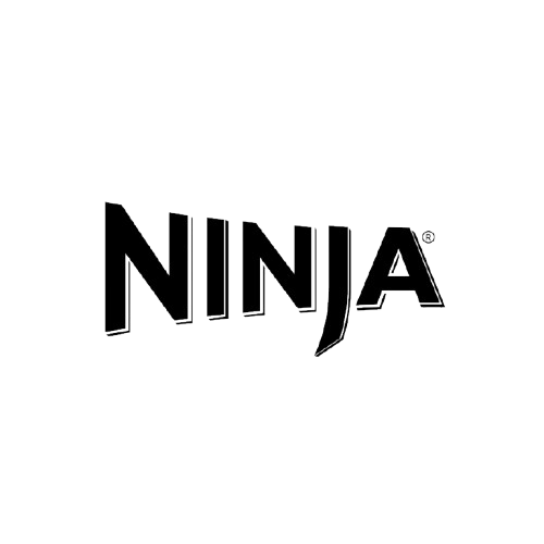 Logo der Marke "Ninja". Der Schriftzug ist in modernen, kühnen Buchstaben gehalten, wobei das "N" besonders hervorgehoben ist. Das Design vermittelt Dynamik und Energie.