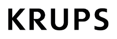 Das Bild zeigt das Logo von Krups, einer Marke, die für Küchen- und Haushaltsgeräte bekannt ist. Das Logo ist in einer klaren, modernen Schrift gestaltet.