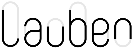 Das Bild zeigt den Schriftzug "lachen" in einer kreativen typografischen Darstellung. Die Buchstaben sind in verschiedenen Schriftarten und Gewichtungen gestaltet, wobei der Fokus auf dem Konzept des Lachens liegt.