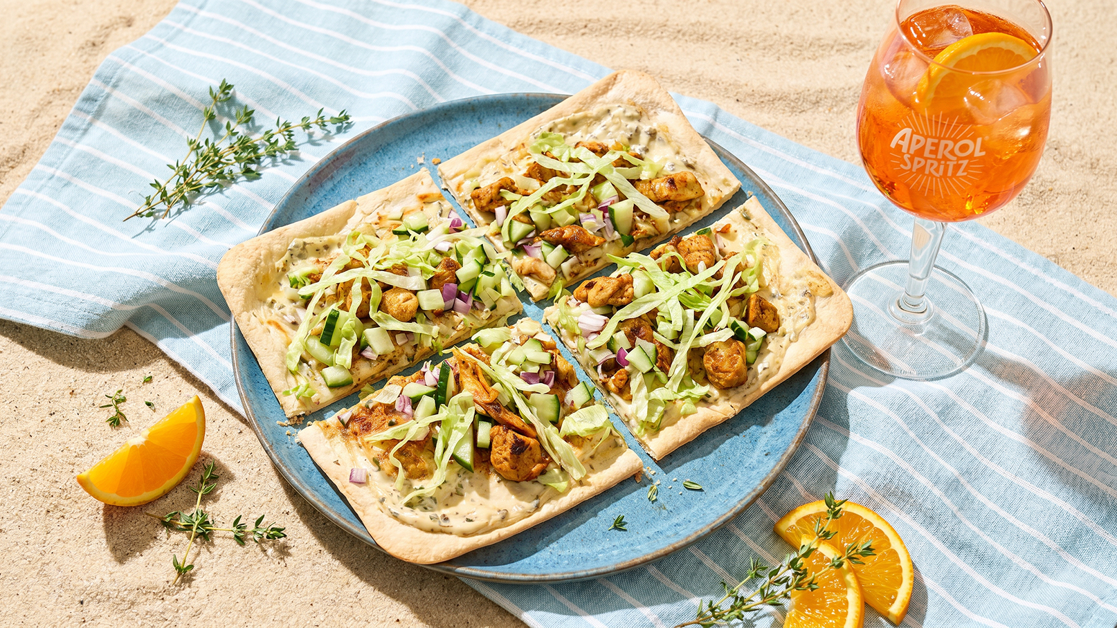 Veganer Döner-Flammkuchen