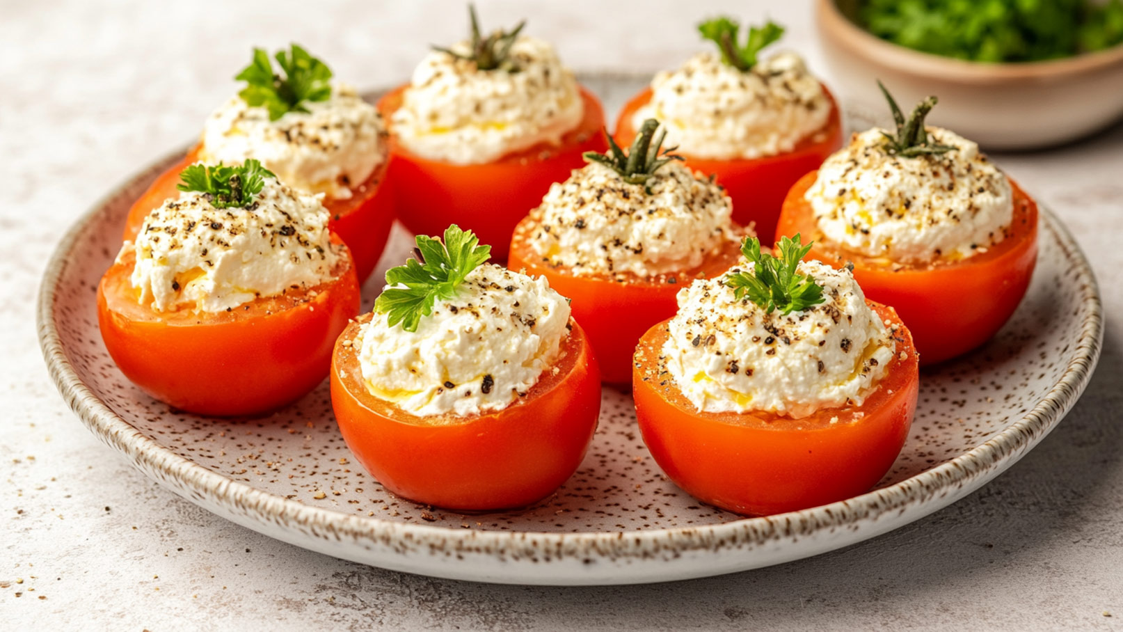 Gefüllte Tomaten mit Frischkäse | Kochgourmet