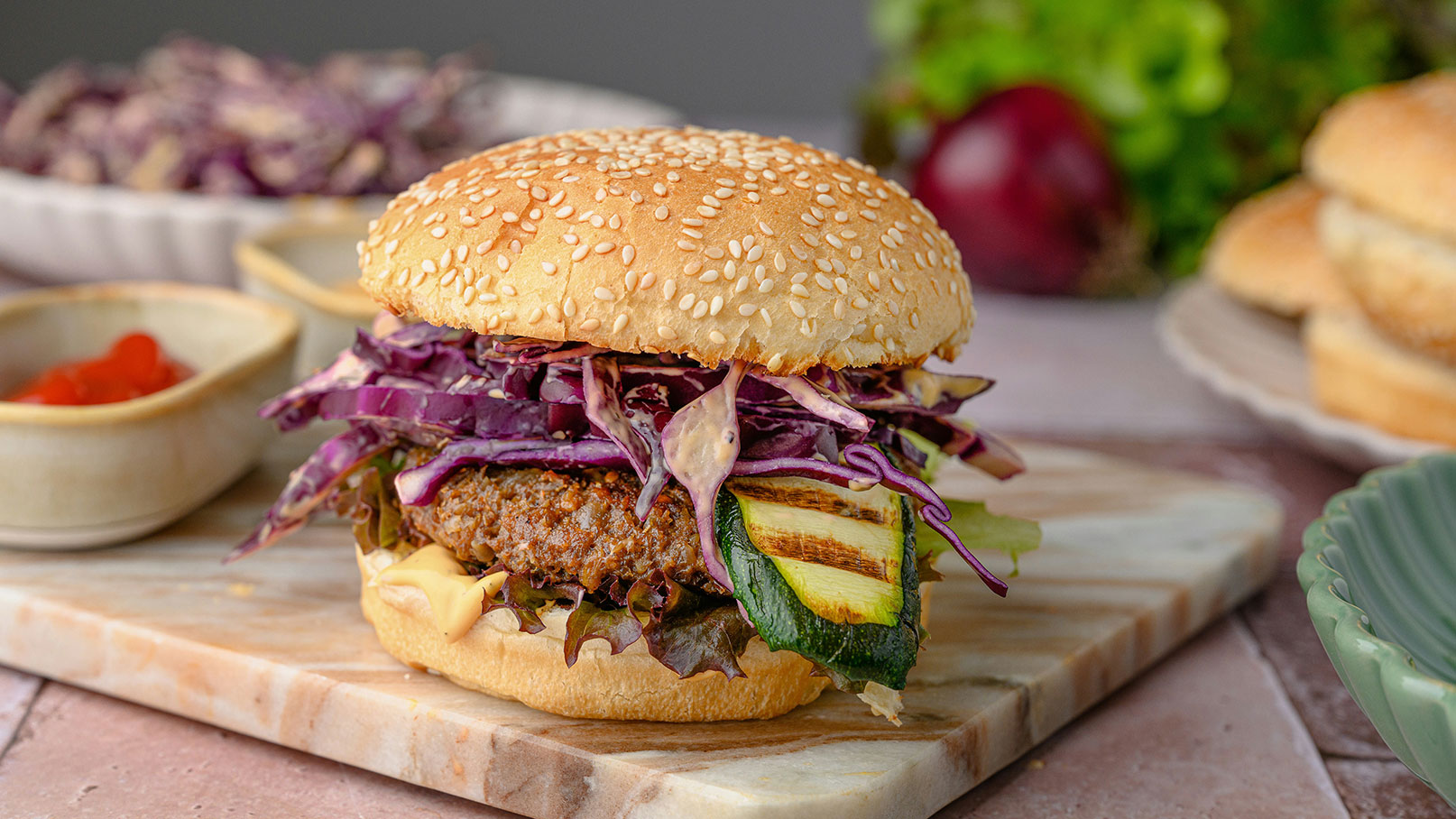 Veganer Burger