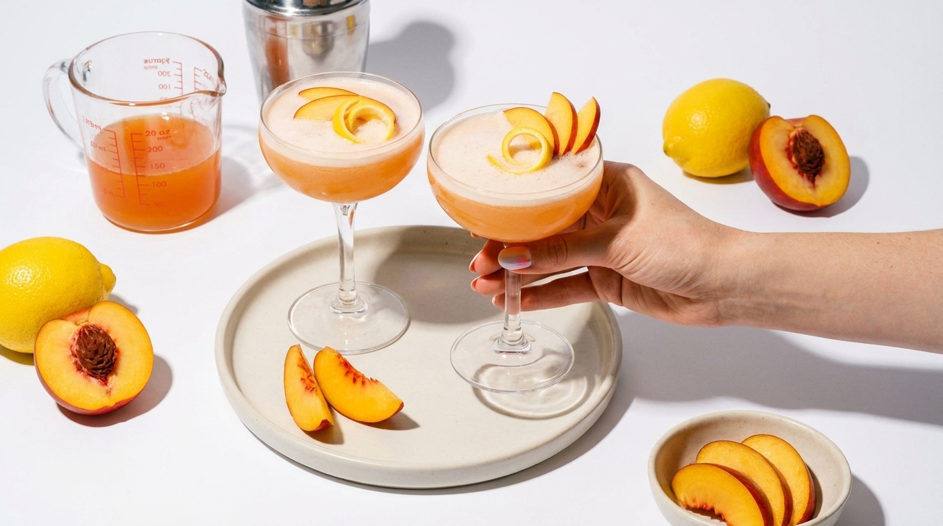 Nektarinen Gin Sour