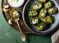 Image of Brokkoli Frischkäse Nuggets mit Knoblauchdip
