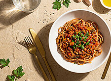 Image of Linsenpasta mit Veggie Bolognese