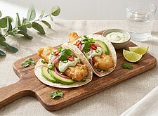 Image of Crispy Fish Tacos mit Limettencreme
