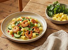 Image of Garnelen Salat mit Ananas und Chili