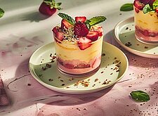 Image of Erdbeeren mit Mandelcreme