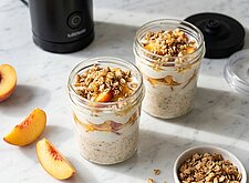 Image of Overnight Oats mit Pfirsich