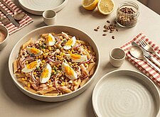 Image of Nudelsalat mit Ei und Mais