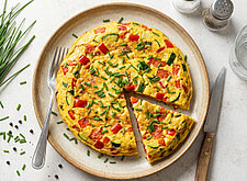 Image of Schnittlauch in Gemüseomelett