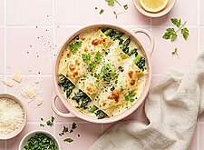 Image of Spargel-Cannelloni mit Spinat