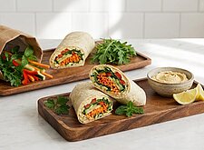 Image of Wraps mit Hummus und Gemüse