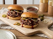 Image of BBQ Beef Sandwich mit Pulled Rind