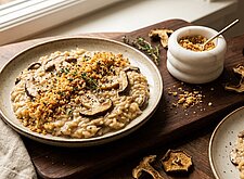 Image of Steinpilz Risotto mit Parmesan Crunch