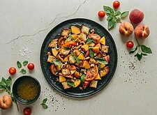 Image of Peach Tomato Panzanella