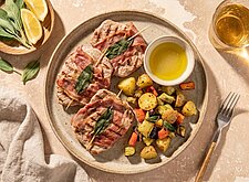 Image of Kalbsplätzli Saltimbocca vom Grill