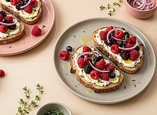 Image of Raspberry Goat Cheese Toast