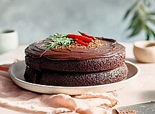 Image of Schokokuchen mit Chili und Mayonnaise