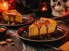 Image of Kürbis-Cheesecake mit Salzkaramell