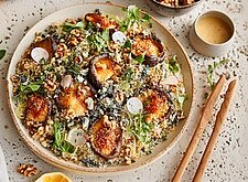 Image of Salat mit gerösteten Pilzen