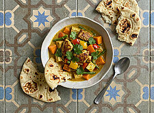 Image of Indisch Thai Curry mit Naan Brot