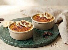 Image of Crème brûlée mit Bananen