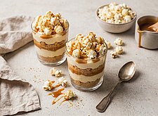 Image of Karamell Popcorn Cheesecake im Glas