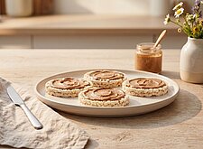 Image of Reiswaffeln mit Mandelmus