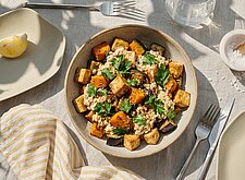 Image of Tofu Kürbis Pfanne mit Hüttenkäse