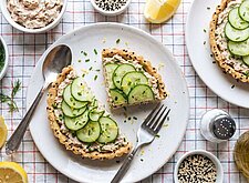 Image of Gurken Tarte mit Thunfischcreme