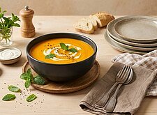 Image of Karottensuppe mit Pfefferminze vegan