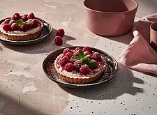 Image of Ricotta Tarteletts mit Himbeeren