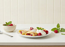 Image of Crépes mit Himbeeren