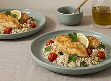 Image of Zitronenhuhn mit mediterranem Reis