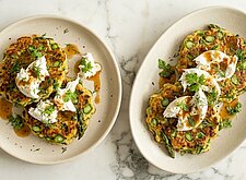 Image of Spargel Fritter mit Burrata und Miso Butter