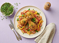 Image of Hühnerschenkel mit Paprika-Letscho