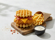 Image of Waffel und Chickenburger