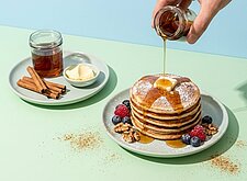 Image of Zimt Pancakes mit Ahornsirup