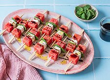 Image of Wassermelone-Feta-Spieße mit Minze