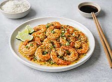 Image of Buttrige Knoblauchgarnelen