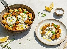 Image of Crispy Potato Burrata Pan