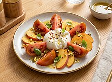 Image of Tomaten-Pfirsich-Salat mit Burrata