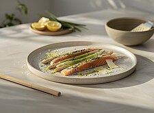 Image of Antipasti mit Lachs und Spargel