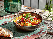 Image of Indisch Thai Curry mit Naan Brot