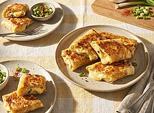 Image of Knusprige Kartoffel-Wraps mit Käse