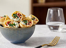 Image of Crêpes mit Spinatfüllung