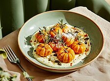 Image of Kürbis Gnocchi mit cremiger Parmesansoße