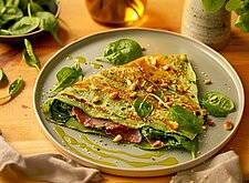 Image of Crêpes mit Spinatfüllung